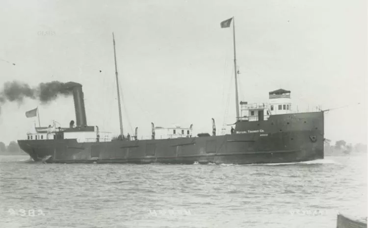 The steel bulk freighter Huronton sunk in Lake Superior on Oct. 11, 1923