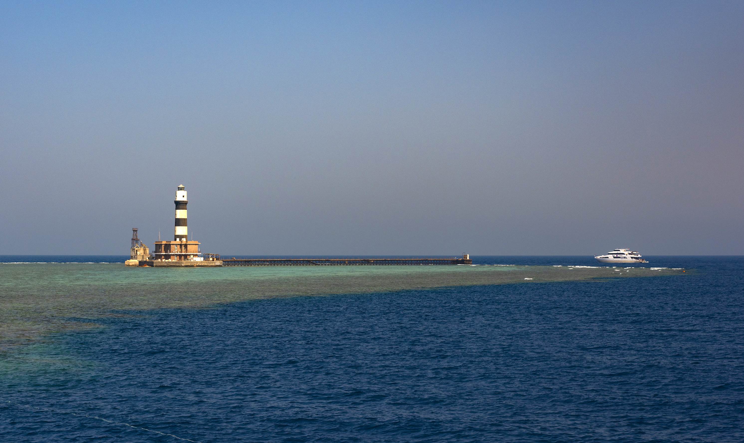 Daedalus Reef Lighthouse, Red Sea, Egypt. Photo by Scott Bennett