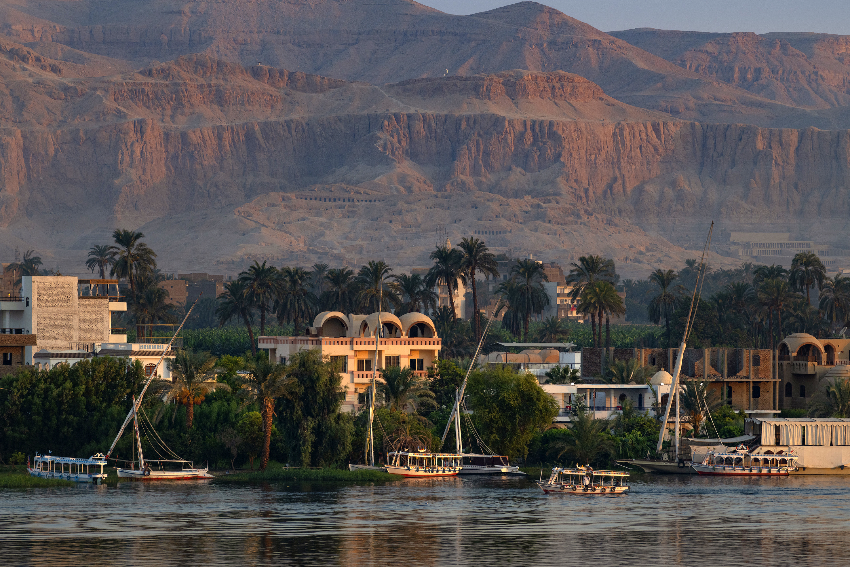View of the Nile at Luxor. Photo by Scott Bennett