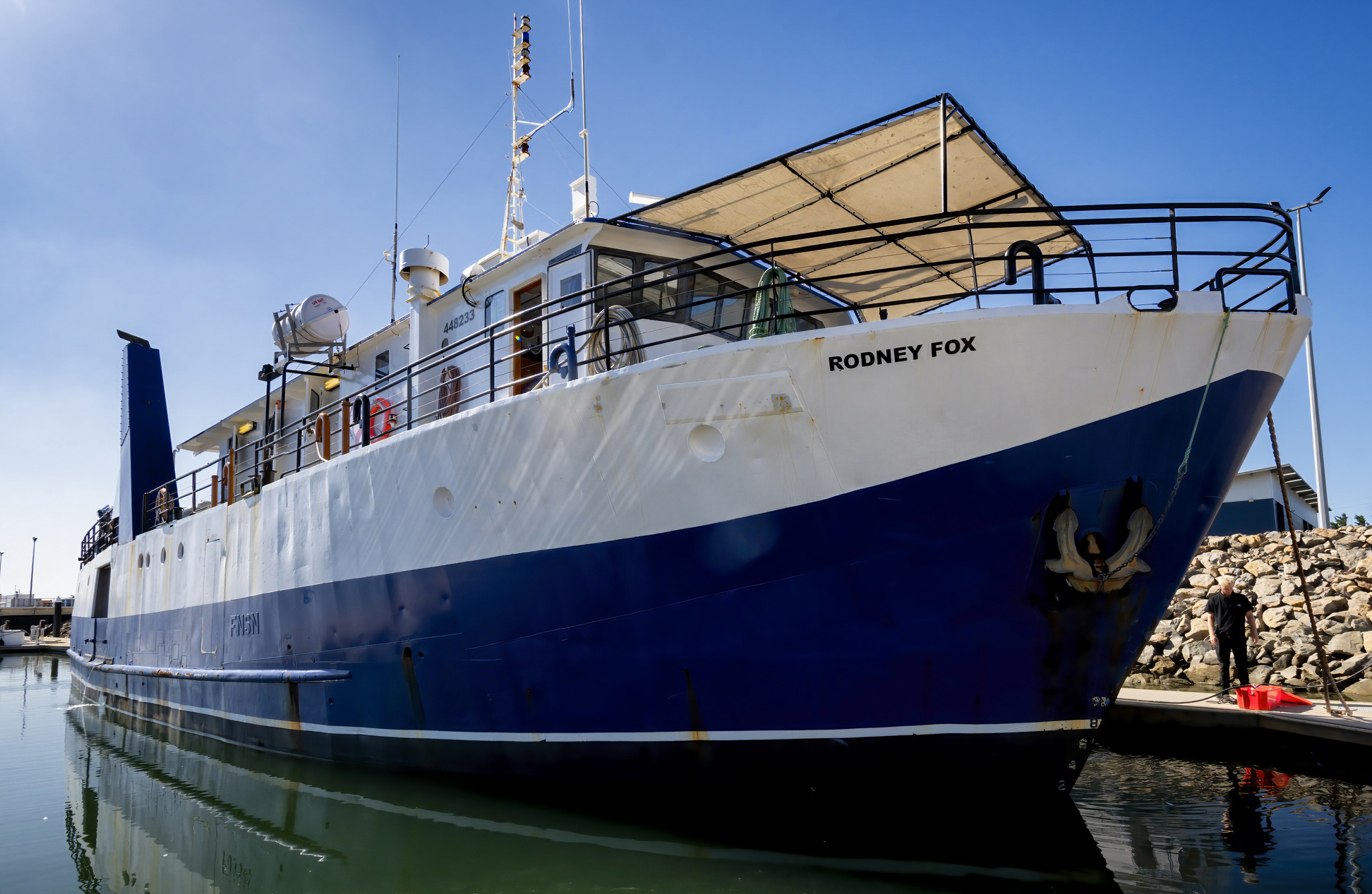 The Rodney Fox vessel. Photo by Don Silcock