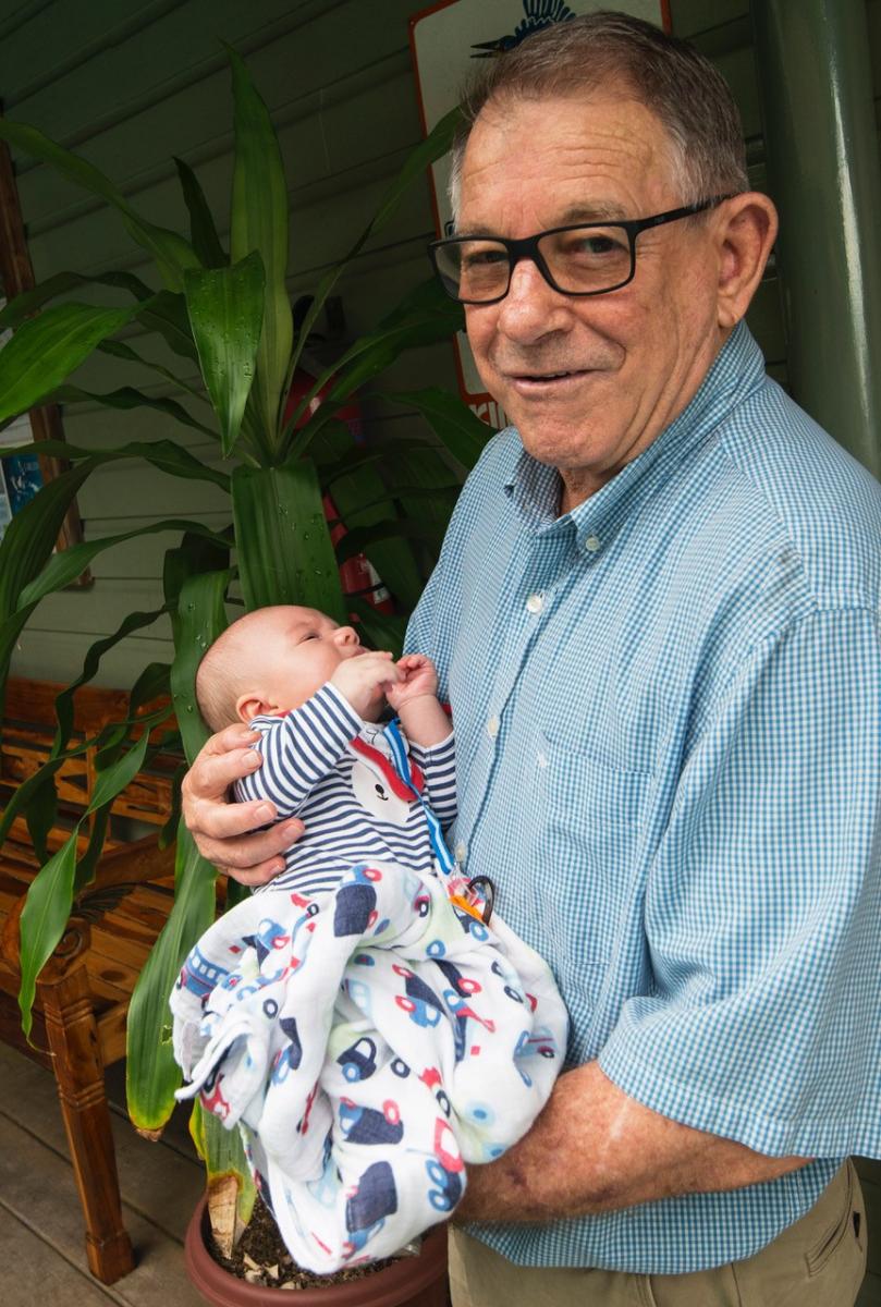 Max with grandson