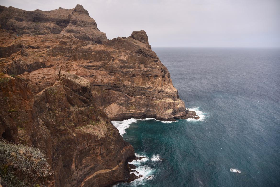 The cliffs on the northern coast of Santo Antão Island. Photo by Pierre Constant