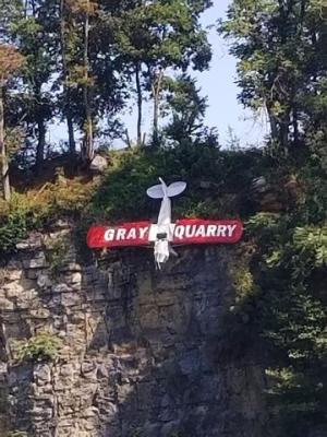 Gray Quarry airplane sign. Photo by Carter Warden