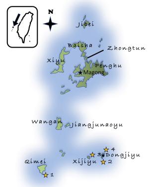 Map of Penghu Islands (by Sofie Hostyn)