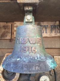 Oldenburg ships bell, with previous Möwe name on it