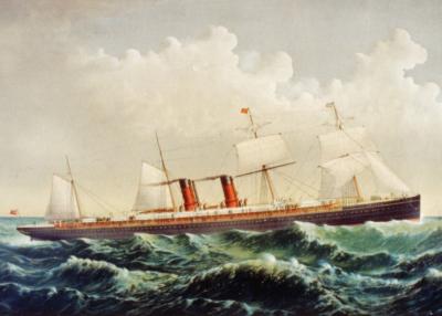 Print of SS Oregon by Currier and Ives (1835-1907). (Wikimedia/public domain)
