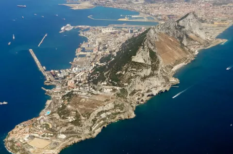 Aerial View of Gibraltar