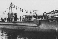 Historical photo of the WWII Italian submarine Scirè