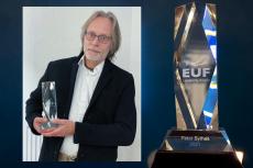 EUF Lavanchy Award is presented to X-Ray Mag founder Peter Symes.
