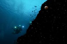 Diver Space­scape, composite by John A. Ares 
