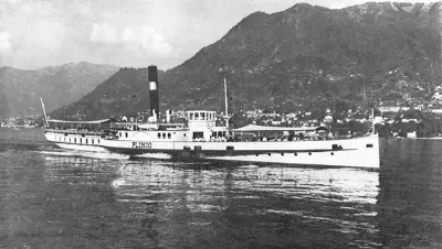 Rare historical photo of Plinio III, Lake Como, Italy (Museo Barca Lariana/Public Domain)