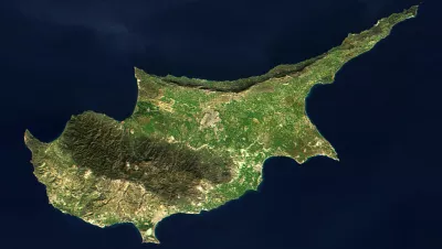 Satelite image of Cyprus