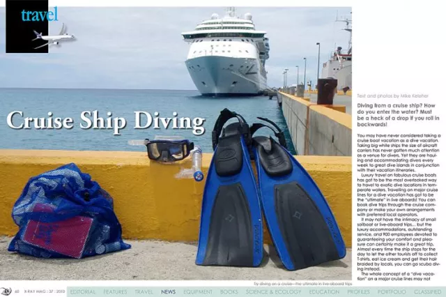 Cruise Ship Diving illustration