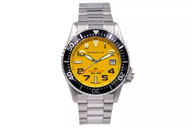 Momentum M20 DSS with Bahama Yellow Dial option