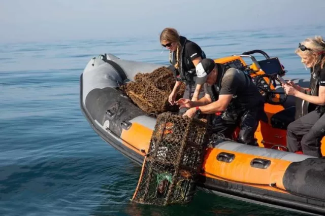 Fathoms Free, Ghost Diving UK, Ghost Fishing, NARC, Sea Shepherd, Ghostnet campaign, discarded fishing gear, crab pots