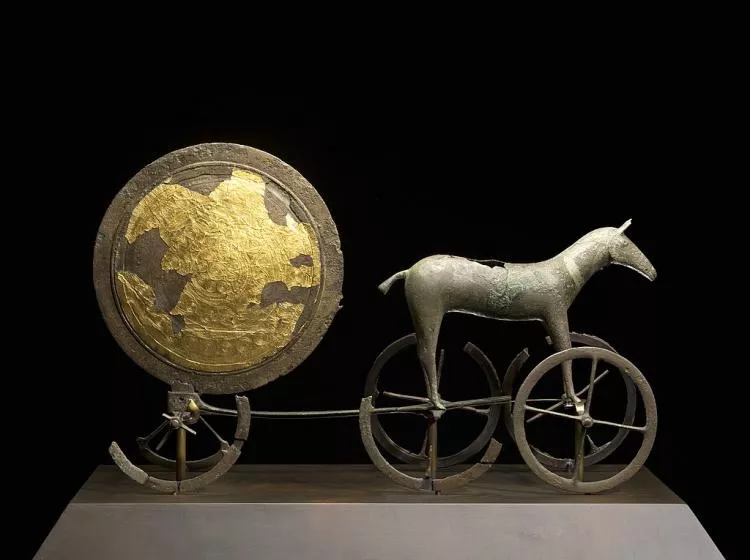 The Sun Chariot, Early Bronze Age, ca.1400 BC. Photo courtesy of VisitDenmark