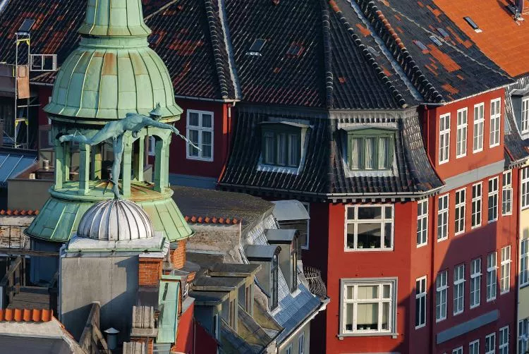 Rooftop view over Copenhagen, Denmark. Photo by Scott Bennett