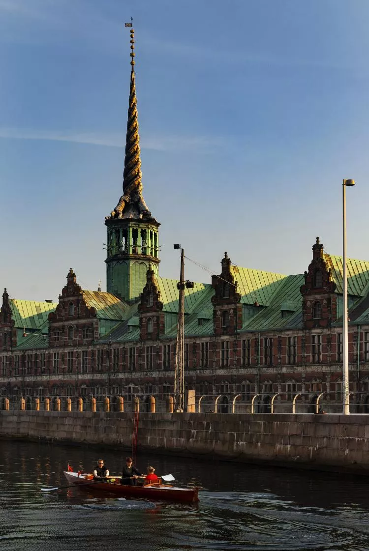 Dragon spire of 17th-century stock exchange Børsen, Copenhagen, Denmark. Photo by Scott Bennett
