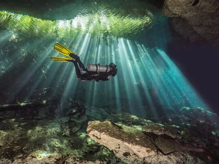 The underground water is the Yucatan's only source of fresh water