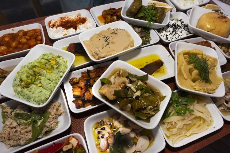 In Bodrum, mezze comes in a wide variety of small dishes featuring traditional recipes