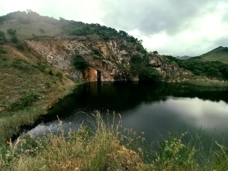The lake in which the mine is located at Komati Springs. Photo by Andrea Murdock Alpini