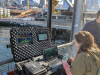University of Florida biologist Karly Cohen operating the ROV from a pier in Seattle